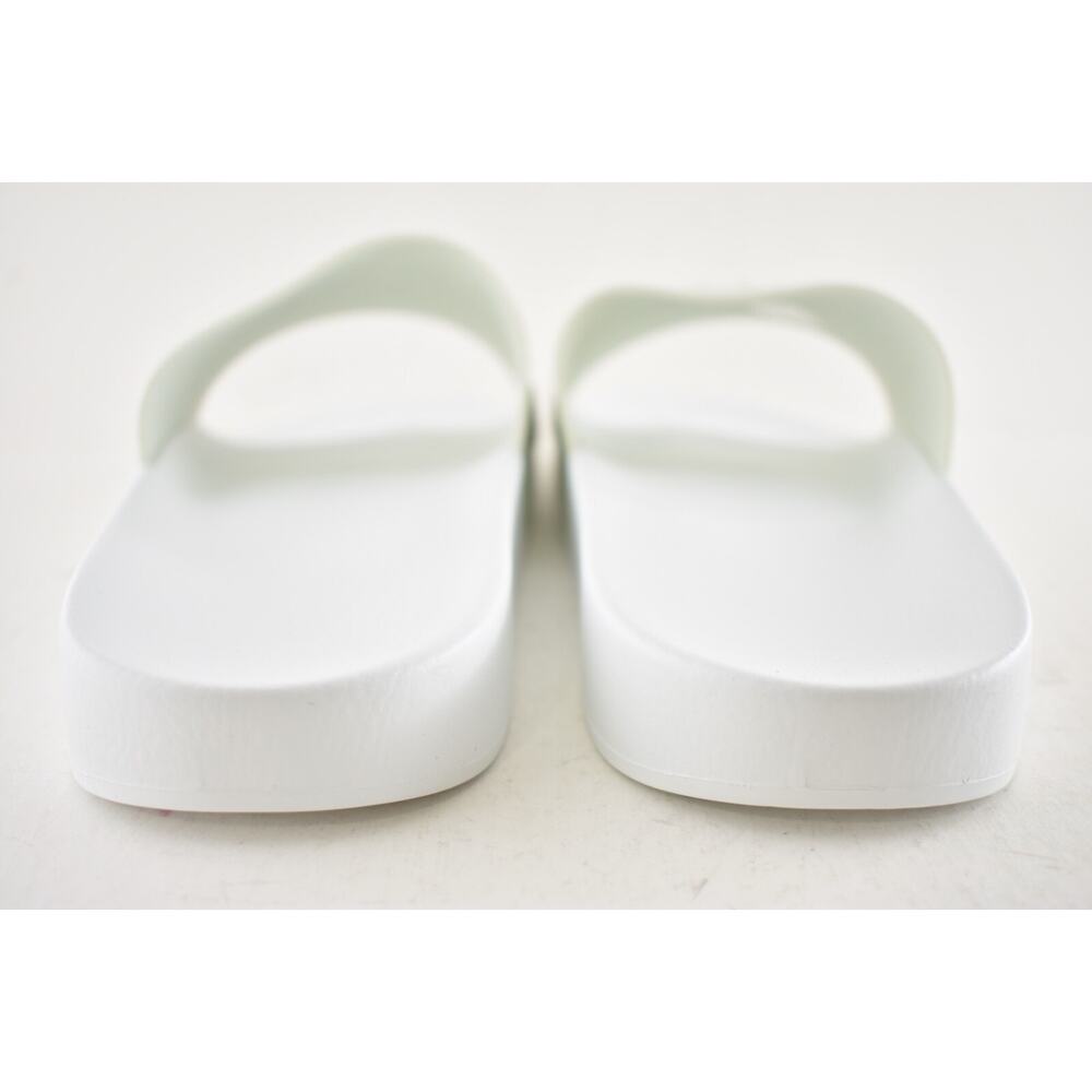 Givenchy Mens Pool Flat White Black Logo Rubber Beach Sandal Slide Slip On 45 12 - Picture 16 of 16
